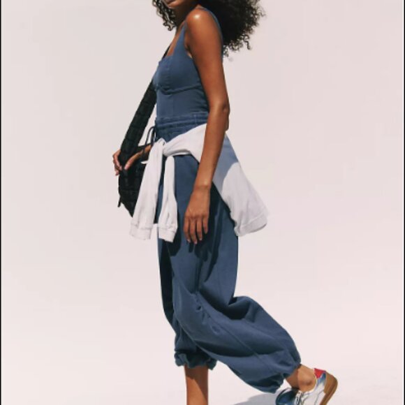 Free People Inbound Onesie NWT - Midnight Navy - Picture 3 of 6